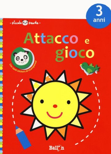 Piccolo panda. Attacco e gioco. 3 anni. Con adesivi (rosso)