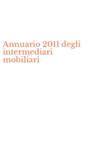 Annuario 2011 degli intermediari mobiliari