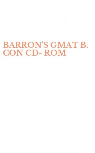 BARRON'S GMAT B. CON CD-ROM