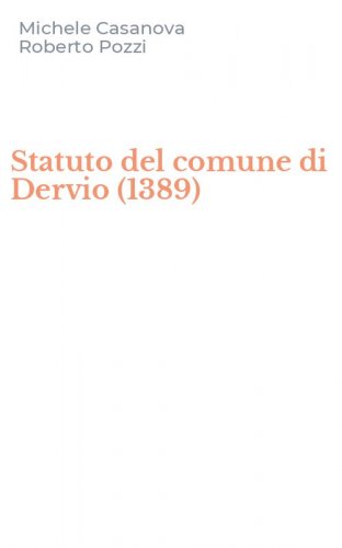 Statuto del comune di Dervio (1389)