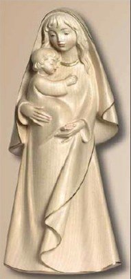 STATUA MADONNA CON BAMBINO - Altezza 30 cm