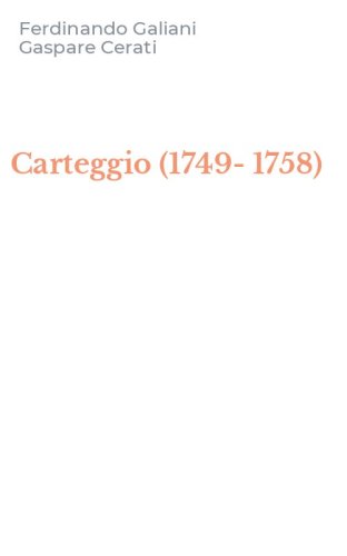 Carteggio (1749-1758)