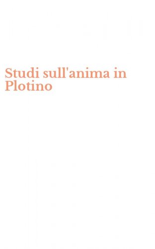 Studi sull'anima in Plotino