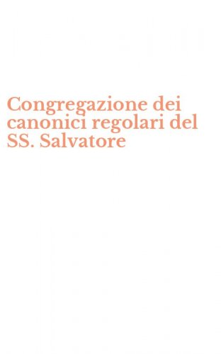 Congregazione dei canonici regolari del SS. Salvatore