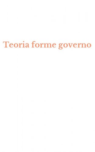 Teoria forme governo