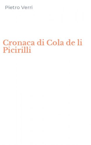 Cronaca di Cola de li Picirilli