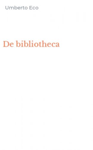De bibliotheca