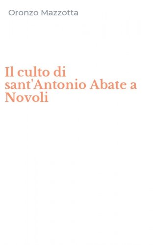 Il culto di sant'Antonio Abate a Novoli