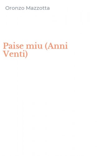 Paise miu (Anni Venti)
