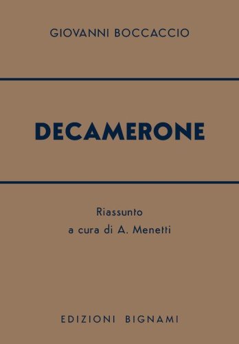 Decamerone. Riassunto dell'opera di Giovanni Boccaccio