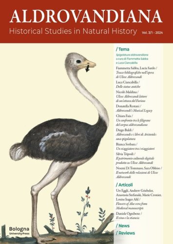 Aldrovandiana. Historical Studies in Natural History. Ediz. italiana e inglese