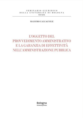 L'oggetto del provvedimento amministrativo e la garanzia di effettivit&agrave; nell'amministrazione pubblica