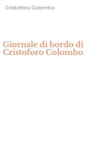 Giornale di bordo di Cristoforo Colombo