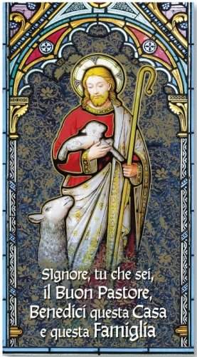 BUON PASTORE VETRATA GOTICA