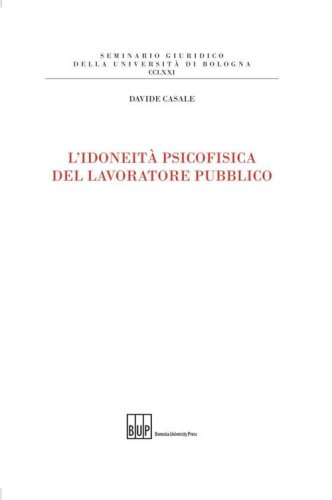 L'idoneit&agrave; psicofisica del lavoratore pubblico