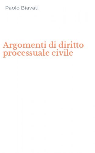Argomenti di diritto processuale civile