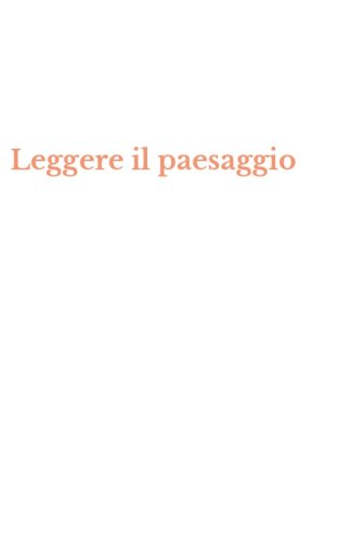 Leggere il paesaggio