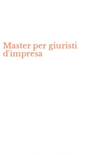 Master per giuristi d'impresa