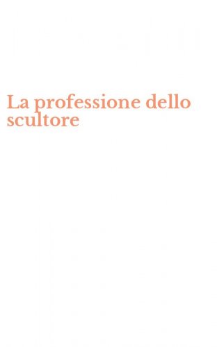 La professione dello scultore