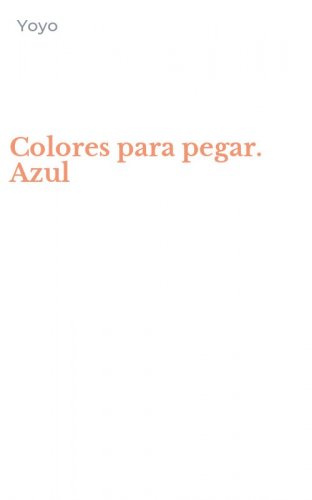 Colores para pegar. Azul