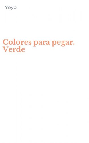 Colores para pegar. Verde