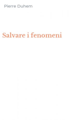 Salvare i fenomeni