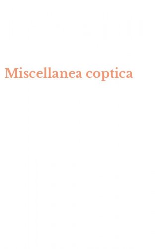 Miscellanea coptica