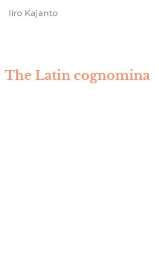 The Latin cognomina