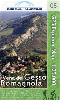 Vena del Gesso Romagnola. Carta topografica per escursionisti a piedi ed in mountain bike in scala 1:25.000