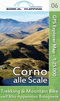 Corno alle Scale. Trekking & Mountain Bike nell'alto Appennino bolognese. Carta topografica per escursionisti 1:25.000