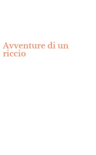 Avventure di un riccio