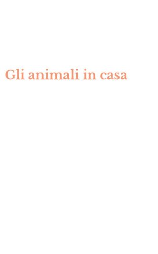 Gli animali in casa