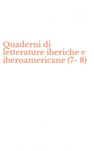 Quaderni di letterature iberiche e iberoamericane (7-8)