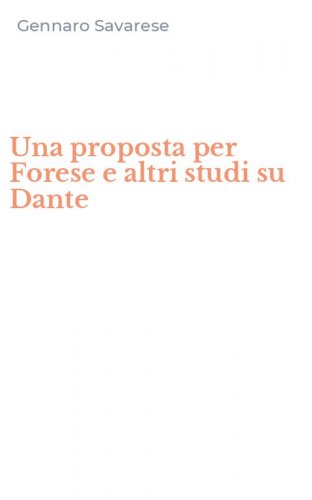 Una proposta per Forese e altri studi su Dante