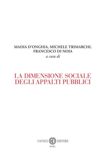 La dimensione sociale degli appalti pubblici