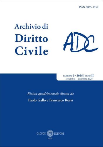 Rivista archivio di diritto civile
