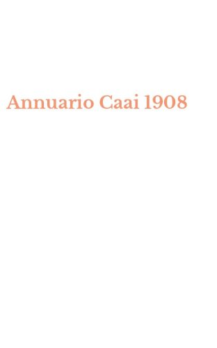 Annuario Caai 1908