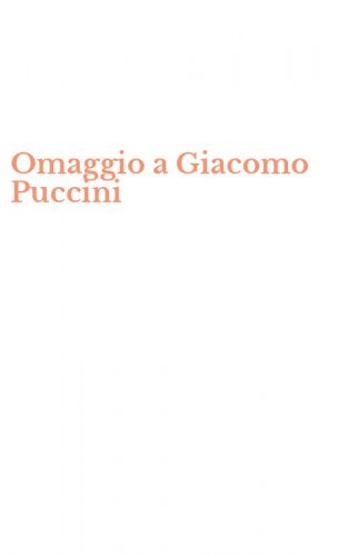 Omaggio a Giacomo Puccini