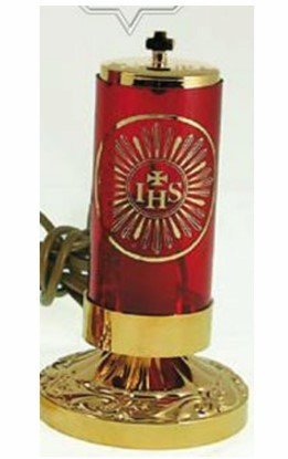 LAMPADA PER SANTISSIMO  STILE IMPERO A BATTERIE