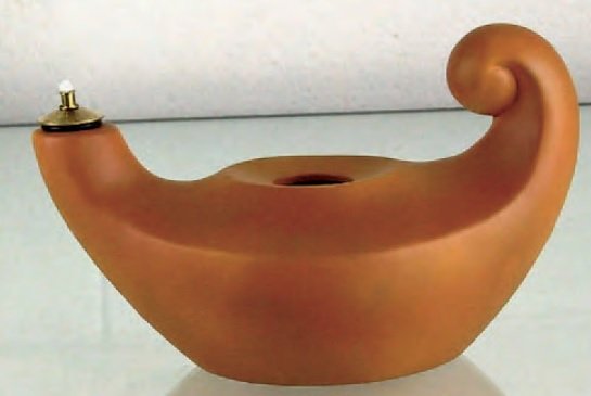 LUCERNA "ALADINO" GRANDE - In terracotta.
