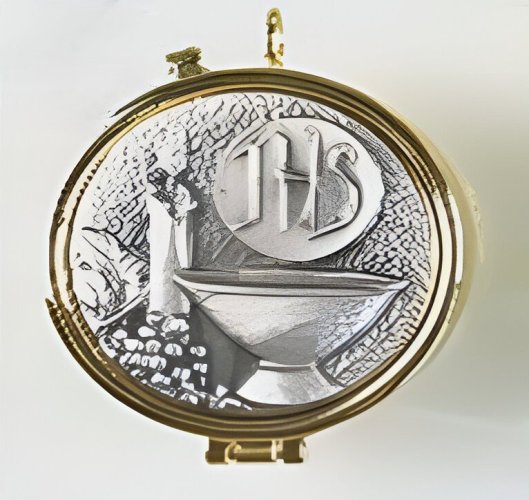 TECA JHS E CERO - Con placca in peltro.