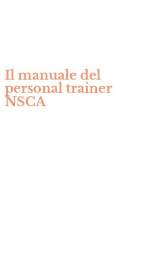 Il manuale del personal trainer NSCA