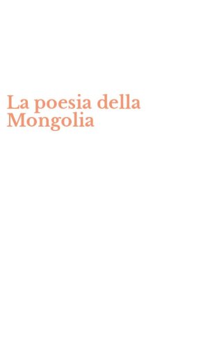 La poesia della Mongolia
