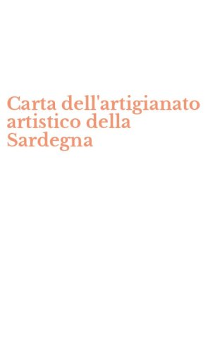 Carta dell'artigianato artistico della Sardegna