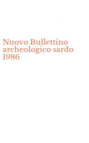 Nuovo Bullettino archeologico sardo 1986