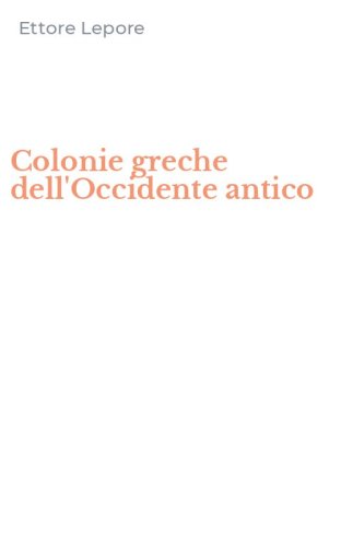 Colonie greche dell'Occidente antico
