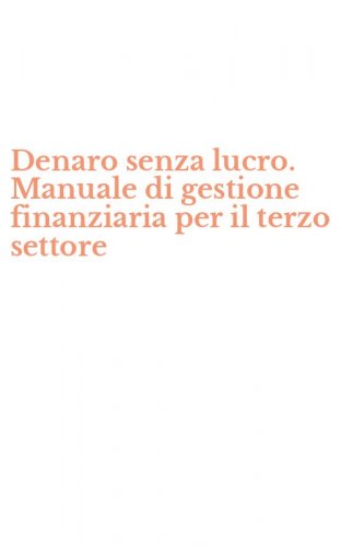 Denaro senza lucro. Manuale di gestione finanziaria per il terzo settore