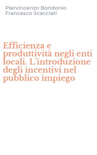 Efficienza e produttivit&agrave; negli enti locali. L'introduzione degli incentivi nel pubblico impiego