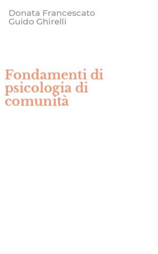 Fondamenti di psicologia di comunit&agrave;