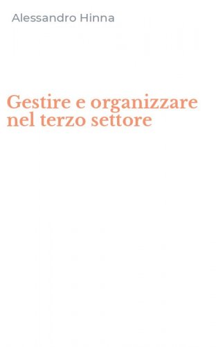 Gestire e organizzare nel terzo settore